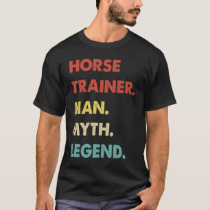 Camiseta Treinador de Cavalos Homem Mito Lenda 1