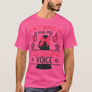 Camiseta Treinador de Cheerleading Cheer Não Me Faça Usar M