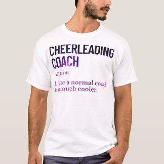 Camiseta treinador de cheerleading ditado engraçado