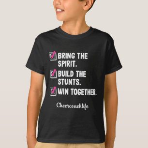 Camiseta Treinador de Chefe de Torcida Escola Cheerleader C