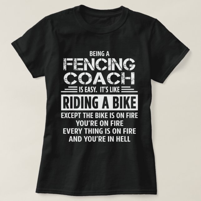 Camiseta Treinador de Esgrima (Frente do Design)