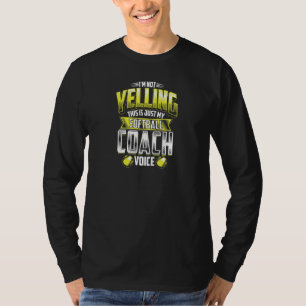 Camiseta Treinador de Esportes de Corda de Voz Softball Cot
