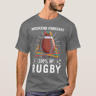 Camiseta Treinador de esportes de rugby de fim de semana jo