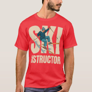 Camiseta Treinador de Esqui Instrutor de Esqui Esqui Divert