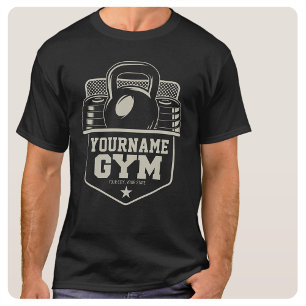 Camiseta Treinador de Fitness Kettlebell GYM em Casa Person