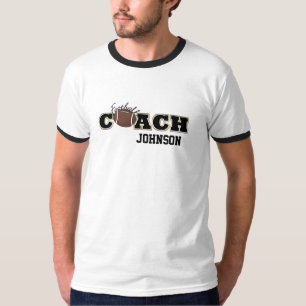 Camiseta Treinador de futebol negro e Dourado - SRF