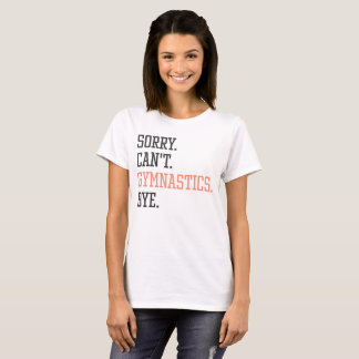 Camiseta Treinador de ginástica, desculpe não pode ginástic