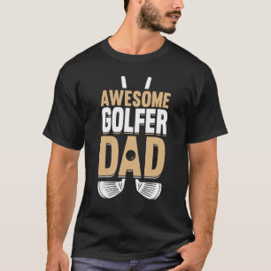 Camiseta Treinador de Golfe Padre Golfer Pai