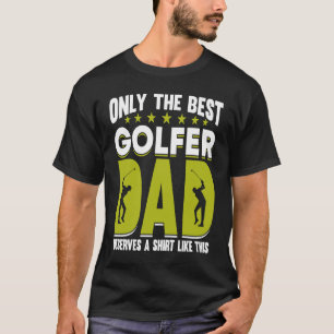 Camiseta Treinador de Golfe Padre Golfer Pai 4