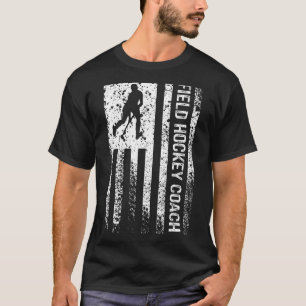 Camiseta Treinador de Hóquei em Campo - American Flag Vinta