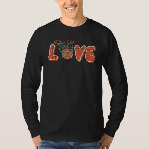 Camiseta Treinador de Jogador de Basquete Equipe Aro Bola A