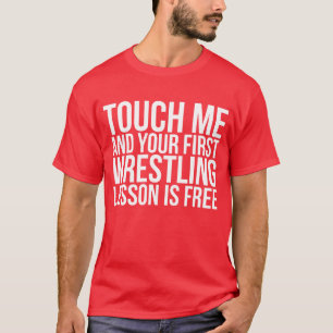Camiseta Treinador de Luta Livre Engraçado Esportes garota