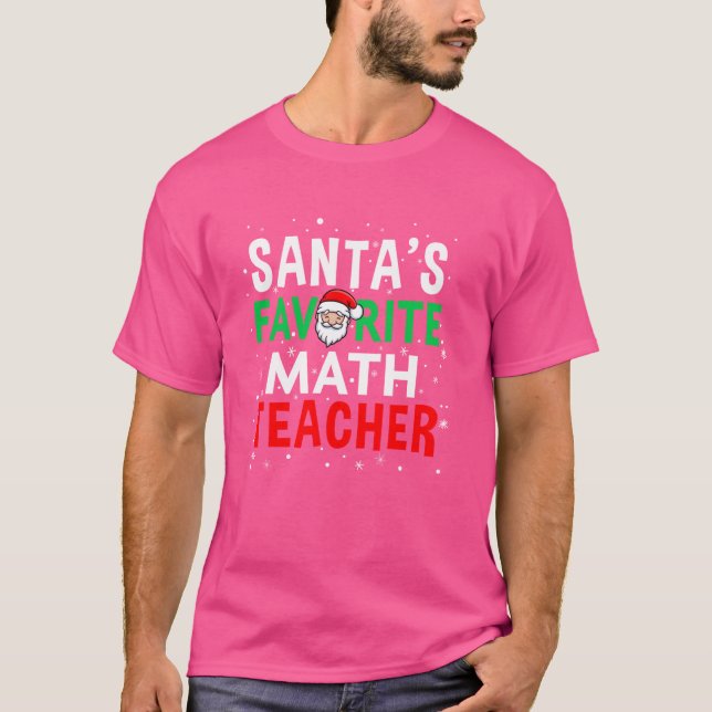 Camiseta Treinador de Matemática Oferta de Natal para Papai (Frente)