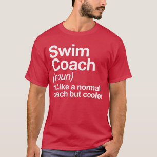 Camiseta Treinador de Natação Engraçado Definição de Esport