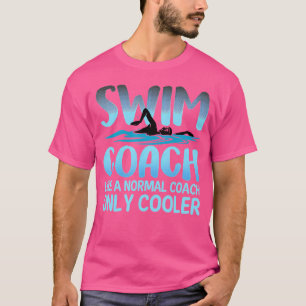Camiseta Treinador De natação Presente Para Homens Mulheres