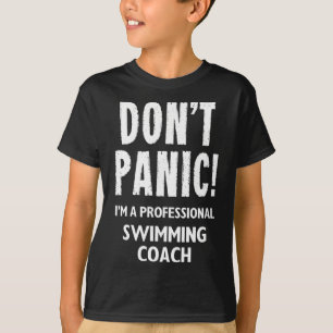 Camiseta Treinador De Natação Projeto Para Equipe De Nataçã