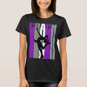 Camiseta Treinador de Pele de Gelo Roxo Mulher Aniversária