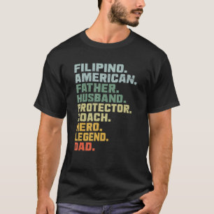 Camiseta Treinador de Proteção do Marido Padre Americano Fi