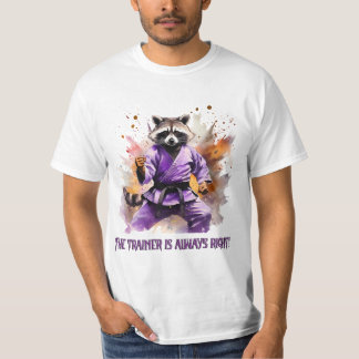 Camiseta Treinador de Racoon, esporte
