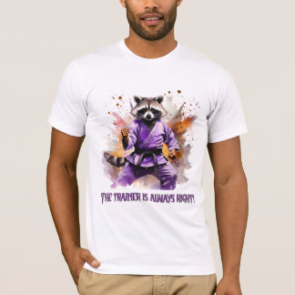 Camiseta Treinador de Racoon, esporte