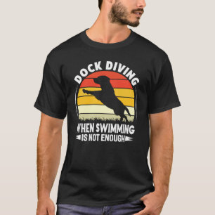 Camiseta Treinador de salto de cão de mergulho de doca ama