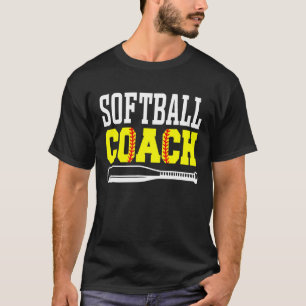 Camiseta Treinador de Softball em Roupa de Coaching