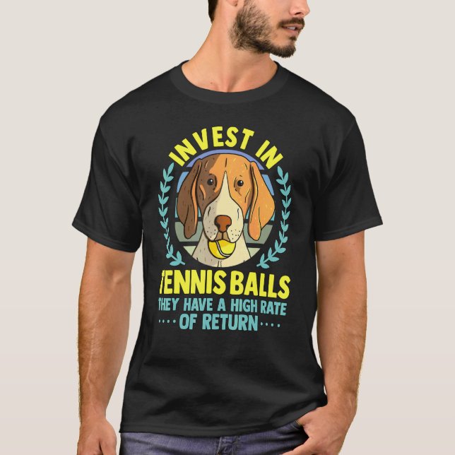 Camiseta Treinador De Tênis Diversão, Tênis Player Invest I (Frente)