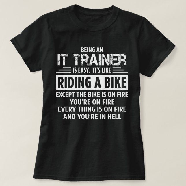 Camiseta Treinador de TI (Frente do Design)