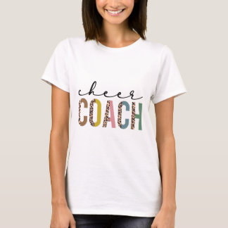 Camiseta Treinador de Torcida Props de Cheerleading Leopard