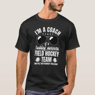 Camiseta Treinador De Uma Equipe De Hóquei Em Campo Fantást