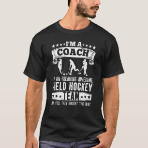 Camiseta Treinador De Uma Equipe De Hóquei Em Campo Fantást