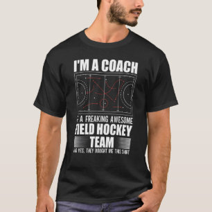Camiseta Treinador De Uma Equipe De Hóquei Em Campo Incríve