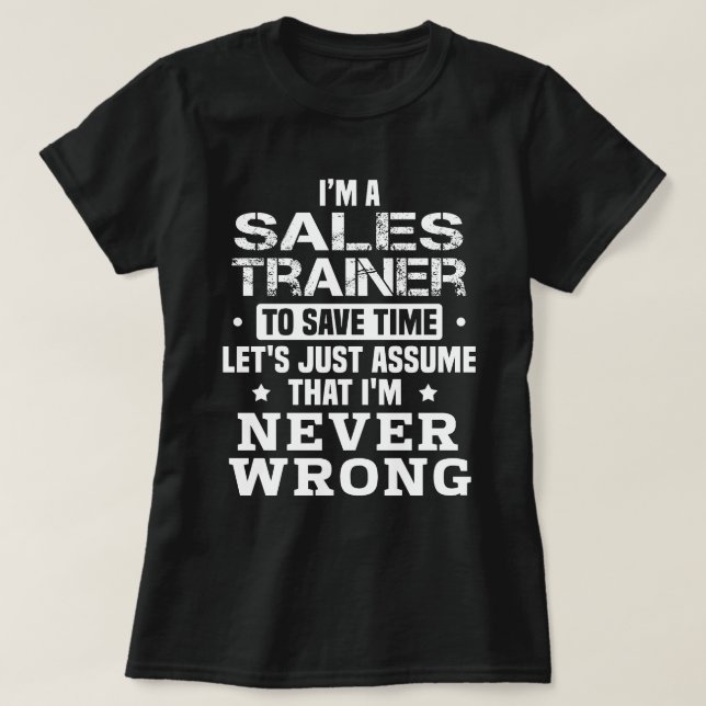 Camiseta Treinador de vendas (Frente do Design)