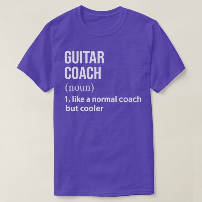 Camiseta Treinador de violão como um treinador normal, mas  (Frente do Design)