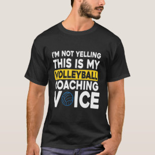 Camiseta treinador de vôlei voz treinador Equipe de Voleibo