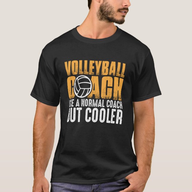 Camiseta Treinador De Voleibol Como Um Treinador Normal Mas (Frente)