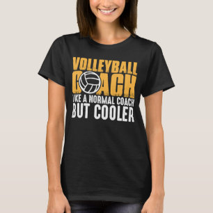 Camiseta Treinador De Voleibol Como Um Treinador Normal Mas