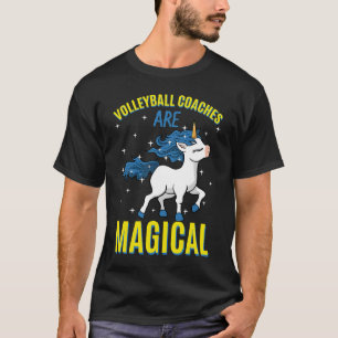 Camiseta Treinador De Voleibol É Instrutor De Unicórnio Mág