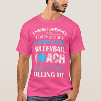 Camiseta Treinador de Voleibol Engraçado Voleibol