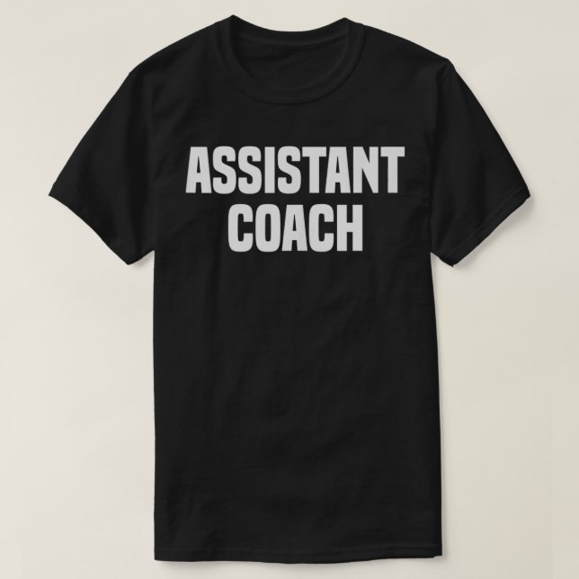 Camiseta Treinador desportivo assistente (Frente do Design)