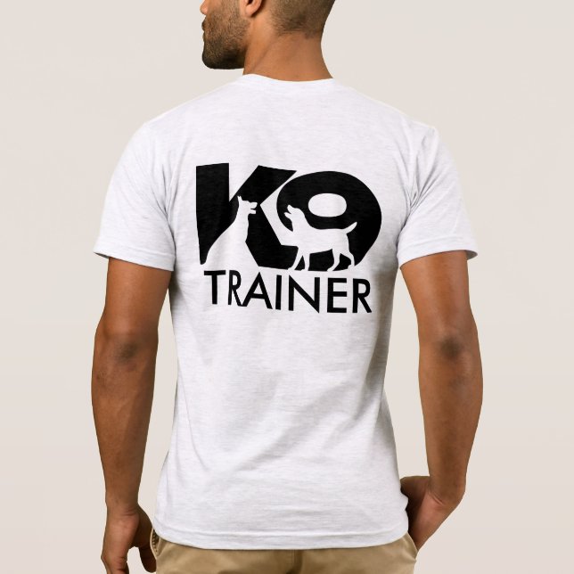 Camiseta Treinador do K9 - T-Shirt do manipulador do K9 (Verso)
