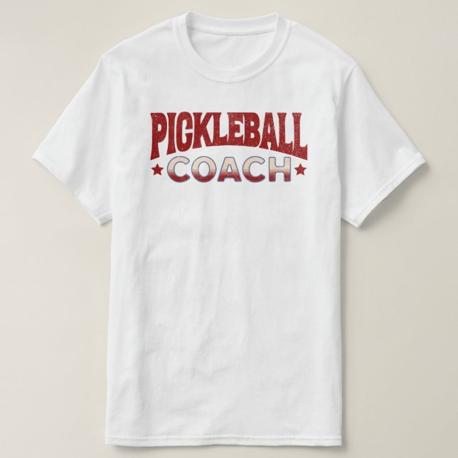 Camiseta Treinador do Pickleball (Frente do Design)