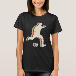 Camiseta Treinador em Equipe do Jogador de Futebol Arte Ret