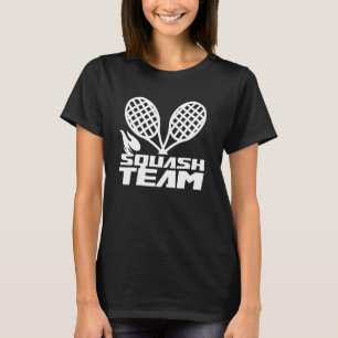 Camiseta Treinador em Racket do Jogador de Equipe do Esquad