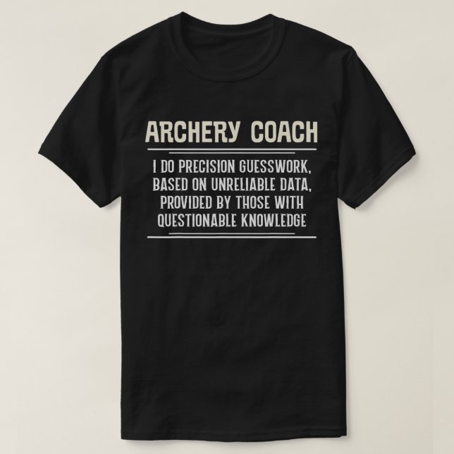 Camiseta Treinador Engraçado De Arqueação Eu Faço Adivinhaç (Frente do Design)