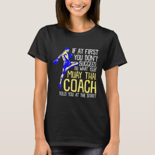 Camiseta Treinador engraçado de Muay Thai de boxe