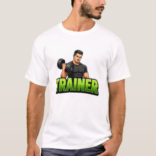 Camiseta 🏋️ Treinador Equipa de Treino Profissional de Fit
