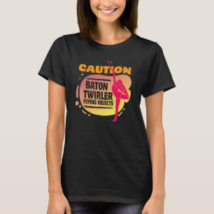 Camiseta Treinador Esportivo Atleta Funny Baton Twirler
