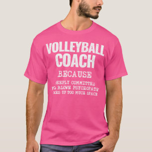 Camiseta Treinador Esportivo Definição Engraçado Voleibol