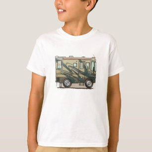 Camiseta Treinador grande bonito Motorhome do campista